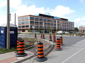 The City is expropriating a small property to accommodate a statue of Hiram Walker on the southeast corner (shown on left) of Devonshire Road and Riverside Drive East intersection.