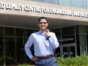 Engine of the future. A University of Windsor research team led by the Faculty of Engineering's Narayan Kar, shown Monday, Aug. 10, 2020, is tasked with developing a lightweight, compact, aluminum-intensive electric vehicle motor.