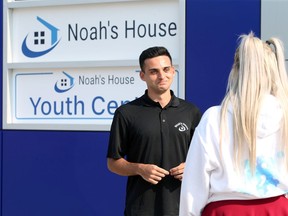 Peter Corio, public relations director of Noah's House, at the youth-focused drop-in centre on Pillette Road. Photographed Aug. 26, 2020.