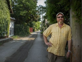 What's in a name? Ward 4 Coun. Chris Holt, shown Wednesday, Aug. 26, 2020, has a lovely idea for a name for the alley behind his home in Old Walkerville.