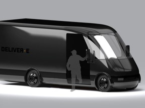 A Bollinger Motors DELIVER-E electric delivery van is seen in this artist's rendition released in Detroit, Michigan, U.S., August 27, 2020.