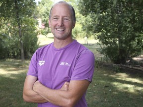 University of Windsor Prof. Dennis Higgs is shown at his Harrow, ON. home on Wednesday, August 19, 2020. He will be part of a 50K Lake Erie Challenge where his contribution will be a 14-kilometre swim.