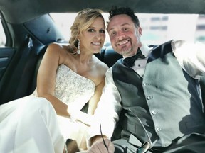 Cross-border couple Kim Smith of Beverly Hills, MI, and Brad Litfin of Windsor were married last September in Las Vegas.