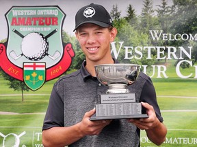 James Hill, winner of the 2020 Western Ontario Amateur golf championship, held Aug. 1 and 2 in Windsor-Essex.