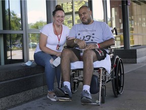 Heidi and Torry Robertson of LaSalle are shown at Hôtel-Dieu Grace Healthcare in Windsor on Friday, Aug. 7, 2020.