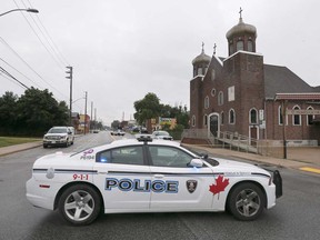 A Windsor police vehicle in the 2600 block of Seminole Street on Aug. 16, 2020.