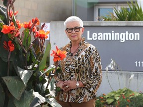 Leamington Mayor Hilda MacDonald is photographed in front of the municipal hall on Sept. 2, 2020.