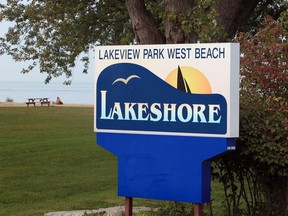Belle River Lakeview Park West Beach.