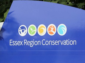 An Essex Region Conservation Authority sign.