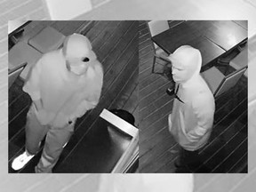 Windsor police are asking for the public's help identifying these two suspects, who allegedly broke into an Amherstburg restaurant on Tuesday, Sept. 15, 2020.
