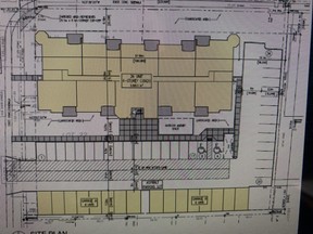Drawing of Lauzon Road apartment development.