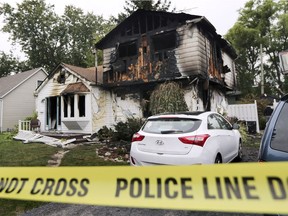 Damage is shown to a home in the 2500 block of Arthur Rd. in Windsor, ON. on Monday, September 28, 2020. The early morning fire caused an estimated $350,000 damage to the home and damage to a neighbouring house.