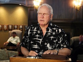 Ed Agnew is shown in this August, 2007 file photo. Agnew passed away on Sunday.
