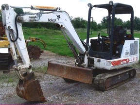 An image of the Bobcat X 331 mini-excavator that was stolen from a work site in Lakeshore in August 2020.