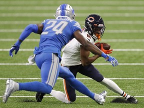 Injuries will again force the Detroit Lions to lean on young cornerback Amani Oruwariye, left, on Sunday against the Green Bay Packers with rookie cornerback Jeff Okudah set to play his first game