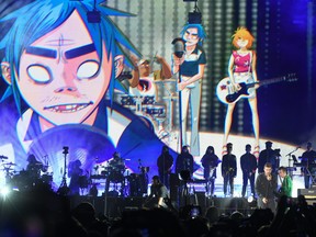 Musician/singer Damon Albarn from Gorillaz performs at Demon Dayz Festival LA, at Pico Rivera Arena and Ground, in Los Angeles, Calif. on Oct. 20, 2018.