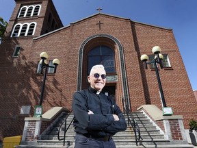 Fr. Maurice Restivo is shown in front of the St. Angela Merici Church on Erie St. on Thursday, September 17, 2020 where an outdoor mass will be held this upcoming Saturday.