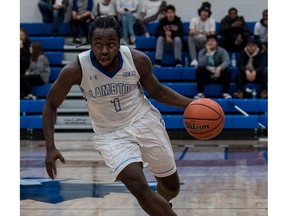 Former OCAA all-star guard Tyvell Peters has joined the St. Clair Saints men's basketball team after a transfer from Lambton College.      Image courtesy of Lisa Cattran ORG XMIT: r9aIWM6jOtpP7FiVH1YX