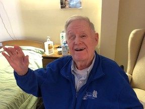 Dr. Jack Prince waves in this photo taken by son Cameron Prince. Dr. Prince died on Saturday, Sept. 26 at age 96.