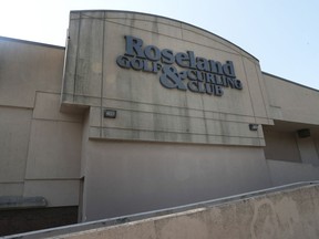 The exterior of the Roseland Golf and Curling Club is shown Sept. 23, 2020.