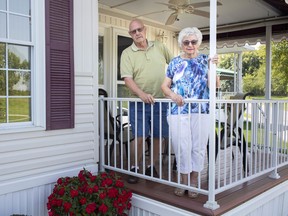 Ken and Evelyn Lemire, both 81, are pictured at their home at Wildwood Golf and RV in McGregor, Wednesday, September 23, 2020.  Due to the COVID-19 pandemic they will be staying here for the winter instead of heading south to Florida where they've been going for over twenty years.