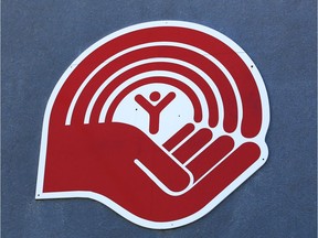 United Way logo on its building at Giles Blvd. E and McDougall Street.