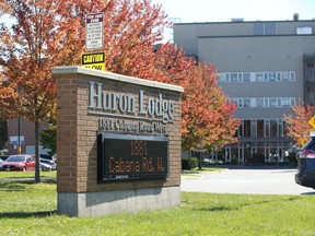 Exterior of Windsor's Huron Lodge on Cabana Road West is shown on Oct. 8, 2020.