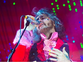 Flaming Lips lead singer Wayne Coyne performs at the University of Calgary's MacEwan Hall on Thursday, June 21, 2018.