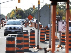 The intersection of Dougall Avenue and Cabana Road is shown on Friday, Oct. 9, 2020. The city announced a $45-million investment to improve Cabana over the next couple of years.