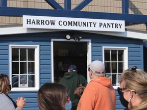 The newly-opened Harrow Community Pantry at 243 McAffee St. in Harrow on Oct. 10, 2020.