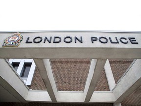 Exterior of London Police Service headquarters.