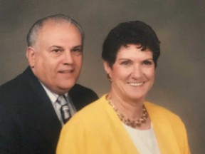 Marie Levesque of Belle River with her husband Andre "Sandy" Levesque in an undated personal photo provided by the Levesque family.