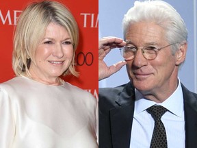 Martha Stewart and Richard Gere.