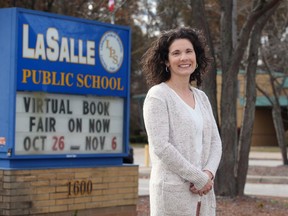 Prime Minister's Award recipient Deanna McLennan of LaSalle Public School Monday.