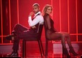 In this handout image courtesy of ABC singer Jennifer Lopez and Columbian singer Maluma perform during the 2020 American Music Awards at the Microsoft theatre on Nov. 22, 2020 in Los Angeles.