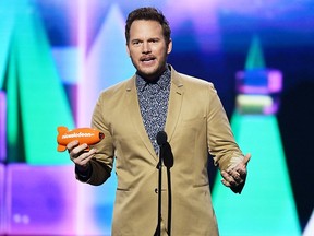 Chris Pratt accepts the Favorite Butt-Kicker award for 'Jurassic World: Fallen Kingdom' onstage at Nickelodeon's 2019 Kids' Choice Awards at Galen Center on March 23, 2019 in Los Angeles.
