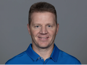 New Detroit Lions interim head coach Darrell Bevell is shown on the team's website.