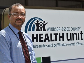 "Widespread community risk." Chief medical officer of health Dr Wajid Ahmed, shown outside his office in Windsor on June 25, 2020, warns local COVID-19 numbers could get worse.