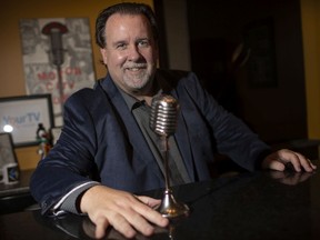 John Fairley, host of Cogeco's Face to Face, is pictured at his home studio, Tuesday, Nov. 10, 2020.