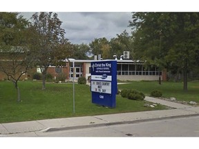 Exterior of Chris the King School on Grand Marais in Windsor.