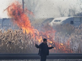 Grass fire Windsor