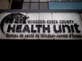 Exterior of the Windsor-Essex County Health Unit on Nov. 17, 2020.