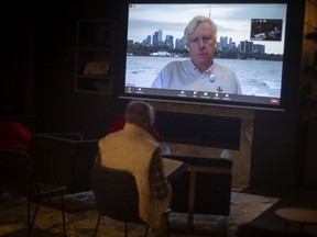 David Miller, former Mayor of Toronto, gives a virtual presentation on the climate crisis at the River Bookshop in Amherstburg on Nov. 24, 2020.