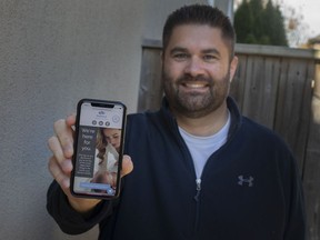 Brandon Pottie, pictured outside his home, Friday, November 20, 2020, recently won the $15,000 ScaleUp Accelerator pitch contest.