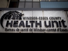 The exterior of the Windsor-Essex County Health Unit is pictured, Tuesday, Nov. 17, 2020.