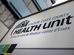 Windsor-Essex County Health Unit sign