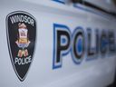 Windsor police service logo on cruiser.