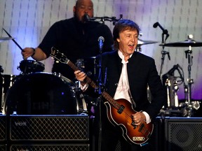Paul McCartney performs at the Desert Trip music festival at Empire Polo Club in Indio, California October 8, 2016.