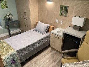 A room in the newly expanded Journey Home Hospice in Toronto is seen in this submitted photo.