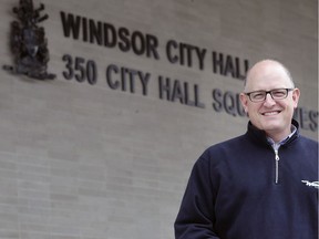 Windsor Mayor Drew Dilkens is shown outside city hall in this file photo from March 31, 2020.